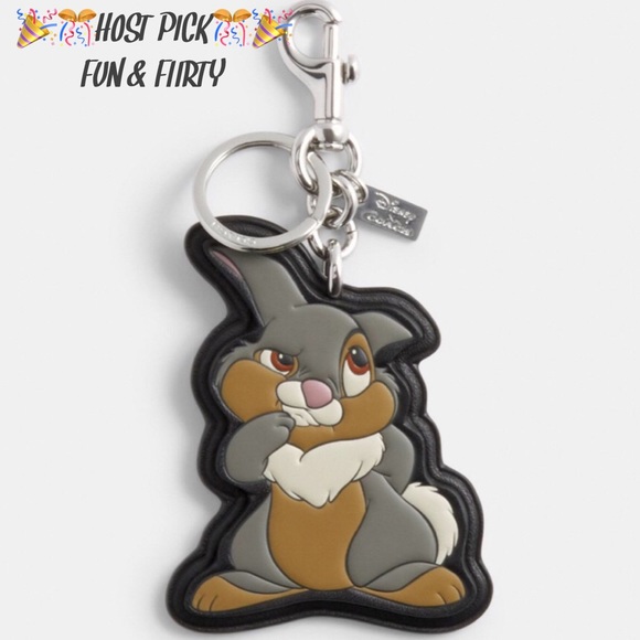 Coach Accessories - 🎉NWT DISNEY X COACH THUMPER BAG CHARM & KEY FOB🎉